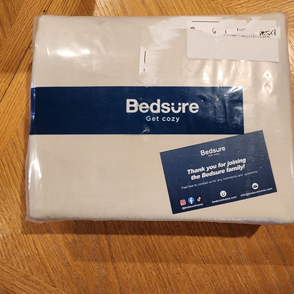 Bedsure Full/Queen Duvet Cover Set, Tan/cream Color